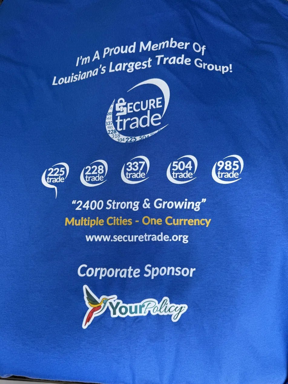 YourPolicy team connecting with Secure Trade members at the Mandeville crawfish boil